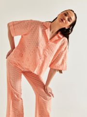 Dante Pijama Takımı Somon Rengi