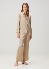 100% Silk Mink Pajama Set-Solid Series