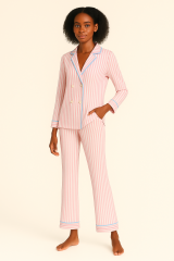 %100 Doğal Viskon Lüks Dokuda Pijama Takımı-Sugar Sleep Koleksiyonu